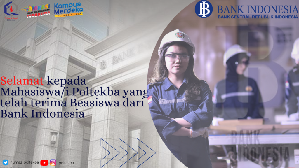 50 Mahasiswa dan Mahasiswi Poltekba Terima Beasiswa dari Bank Indonesia