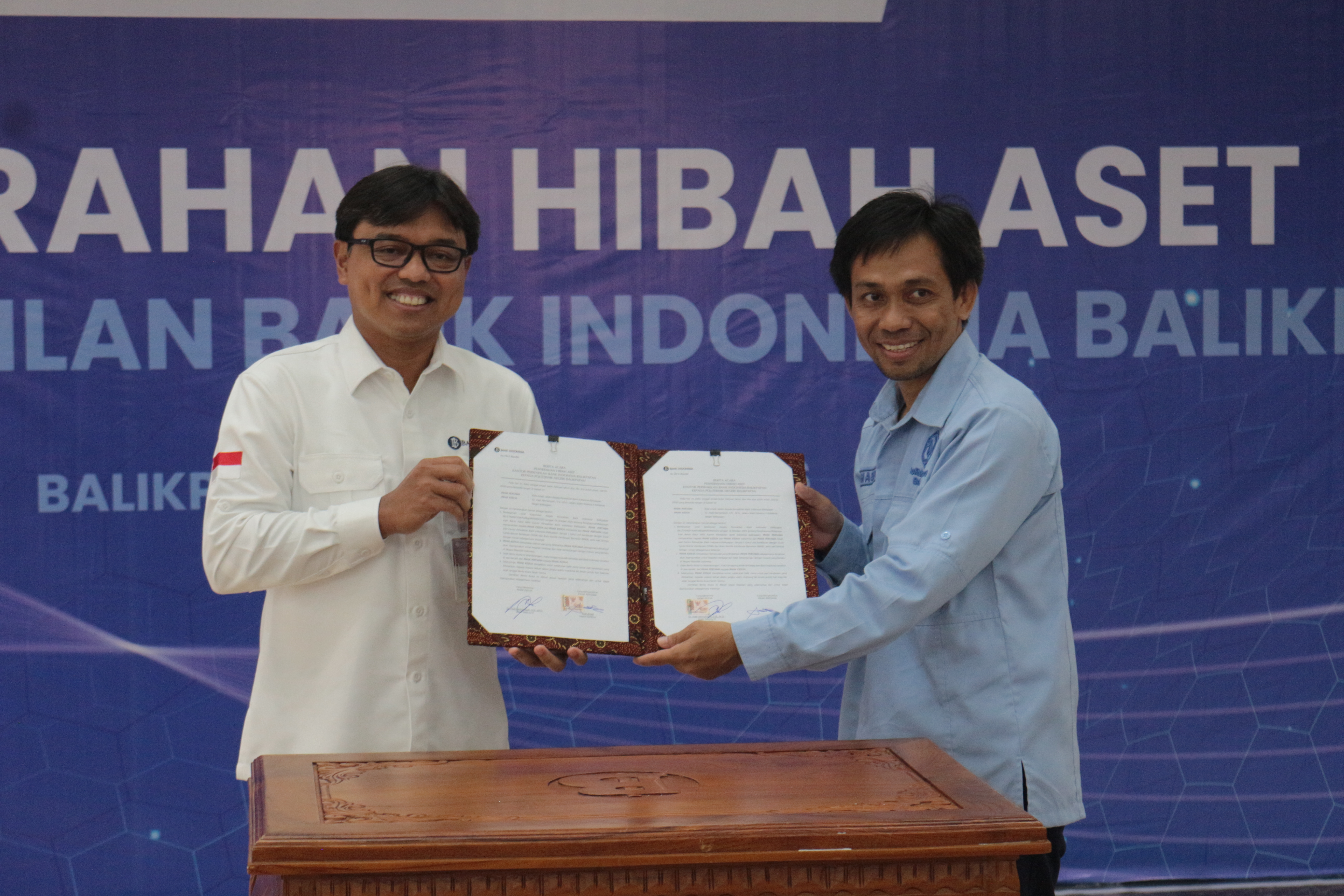 Bank Indonesia Serahkan Aset kepada Politeknik Negeri Balikpapan