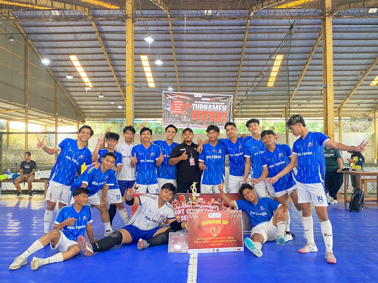 UKM Futsal Poltekba Raih Juara II Polnes Futsal Competition Season VI 2026 Tingkat PTN se-Kalimantan Timur