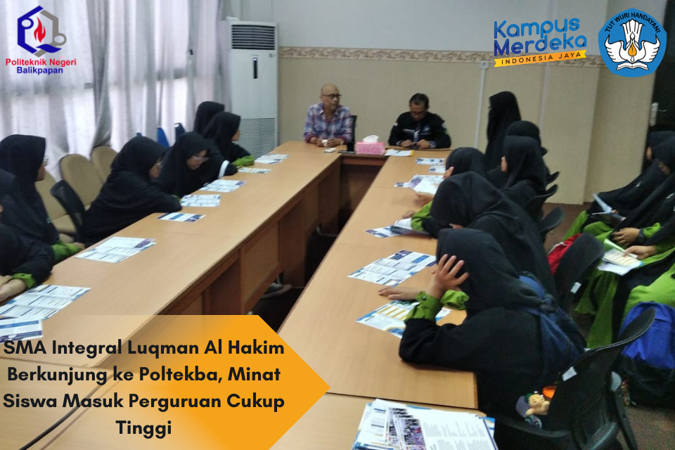 SMA Integral Luqman Al Hakim Berkunjung ke Poltekba, Minat Siswa Masuk Perguruan Cukup Tinggi