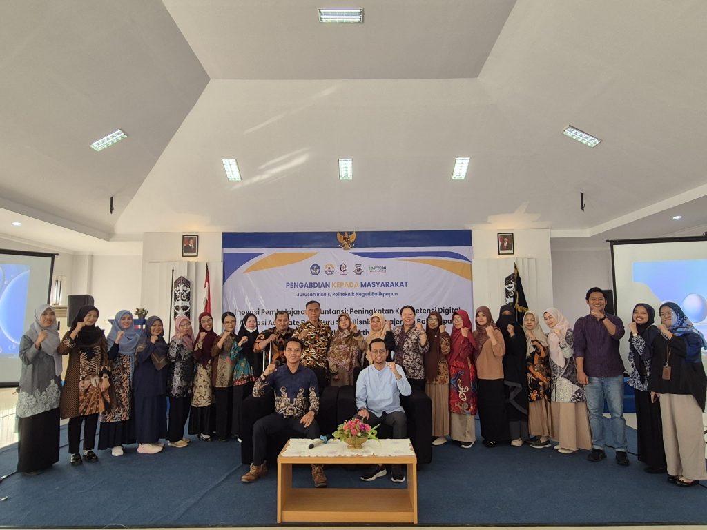 Menuju Ecotech Fusion Campus, Poltekba Latih Guru SMK Bisnis Manajemen dalam Penggunaan Accurate